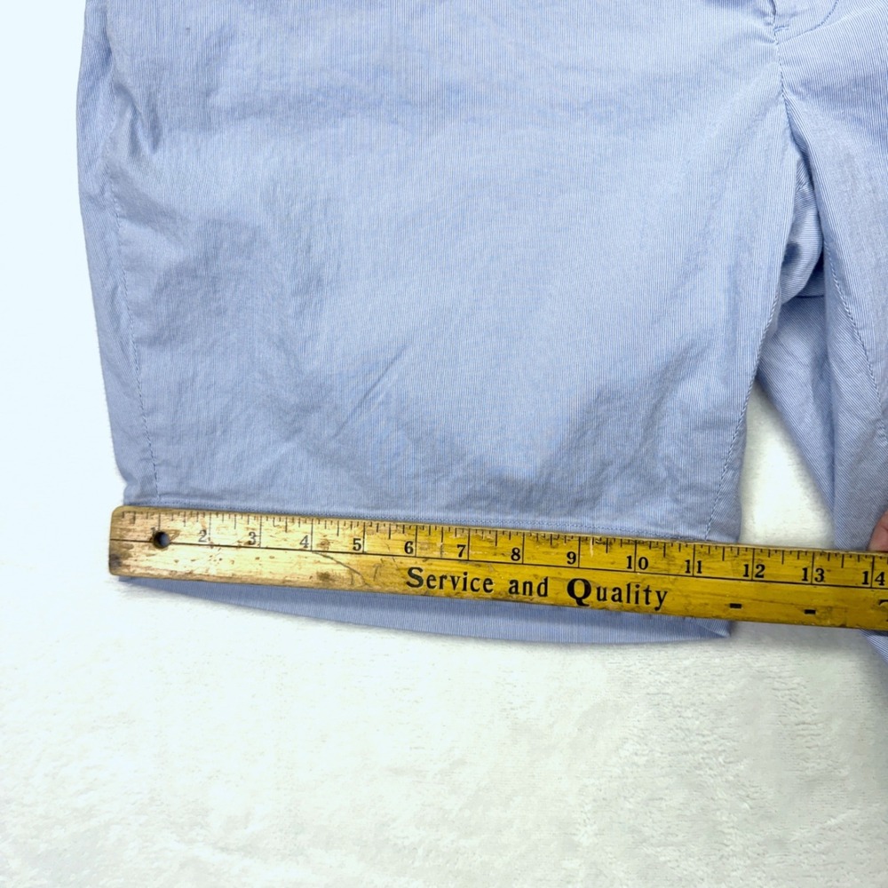 Polo Ralph Lauren Shorts Mens 42 Blue Stripe Stretch Straight Fit Seersucker - Picture 9 of 9
